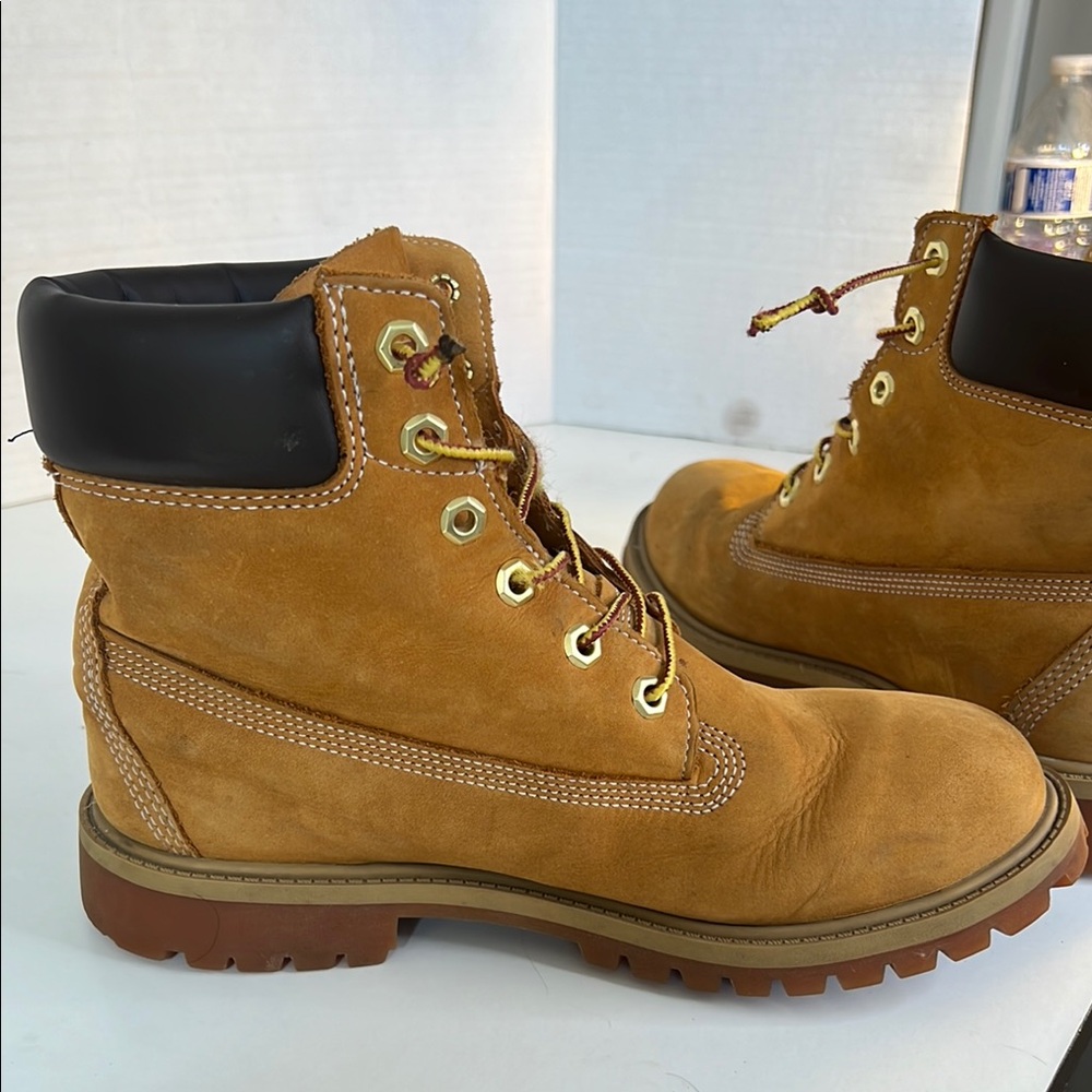 Timberland Tan Leather Boots men’s size 7 - Picture 5 of 9